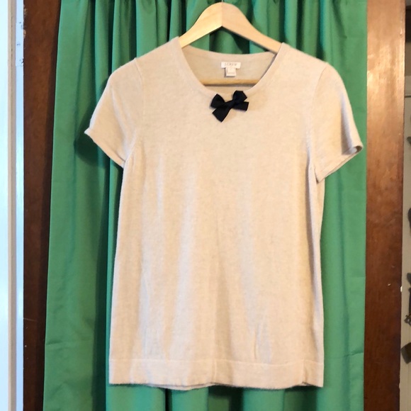 J. Crew Factory Sweaters - J.Crew Factory Bow Short Sleeve Sweater